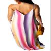 BessCops Women's Summer Casual Floral Printed Spaghetti Strap Bohemian Beach Sundress Long Maxi Dresses Plus Size view 2