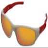 Kids Flexible Polarized UV Protection Sunglasses for Boys Girls Age 3-10 with Strap (white red mirrored orange) view 3