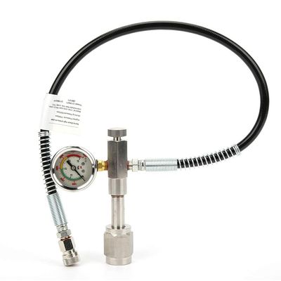 SPYMINNPOO Stainless Steel 347 Hex Valve, Outdoor PCP SCBA Fill Station Charging Adapter Air Refill Charging Adapter Connector