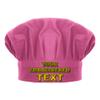 TOPTIE Custom Embroidered Chef Hat for Kids, Teens & Adults Hot Pink view 1