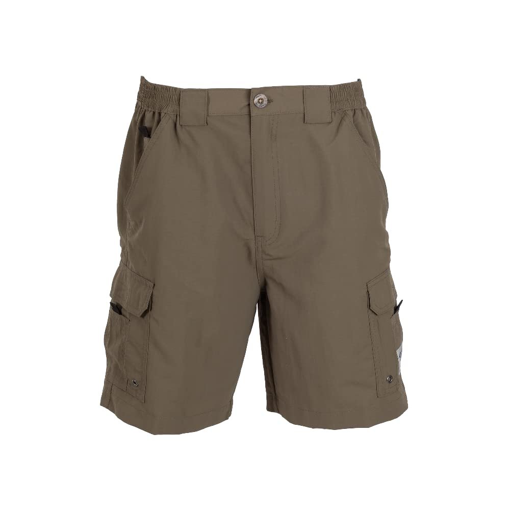 Bimini Bay Outfitters LTD Boca Grande II Men's Fishing Short Featuring BloodGuard (36, Olive)