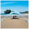 RRNAR Beach Shade Pop Up Family Beach Tent Sun Shelter, Outdoor Canopy Portable Sunshade w/Sand Shovel Carrying Bag, for Hiking Fishing Picnic Travel,B view 1
