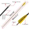 AMEYXGS 30 inch Archery Carbon Arrows Hunting Arrows with 4" Camo Feather Fletching 100 Grain Replaceable Points Targeting Practice Arrows Spine 500 for Recurve Bow Compound Bow Longbow (6 pcs, Camo) view 2