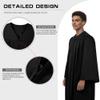 Herrenbek Unisex Graduation Gown for College&High School,Choir Robe for Church,Judge Robe Costume view 4