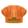 TopTie Custom Embroidered Chef Hat for Kid & Adult, Cotton Adjustable Kitchen Cooking & Baking Cap-Orange-L view 1