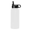 LaserGram Personalized Water Bottle, Emergency Medicine, Stainless Steel Double Wall Vacuum Insulated with Flip Top Straw, Custom Engraved Gift (32oz / 950ml White) view 2