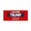 I Am Voting Trump 2024 Vinyl Sticker Decal (3.37" x 9") | Peel & Stick | Funny, Humor, Gift, Trump, Biden, President, Humorous view 2