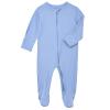 Aablexema Baby Footie Pajamas Zipper - Rayon from Bamboo Infant Footed Pjs with Mittens Sleepwear Jammies(Blue,3-6m) view 1