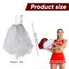 Chivao 24 Pcs Cheerleading Pom Poms, Metallic Foil Handle Cheer Squad Team Spirited Fun for Party, Sports Dance Cheer, 30 Grams Weight Each(White, Red) view 2