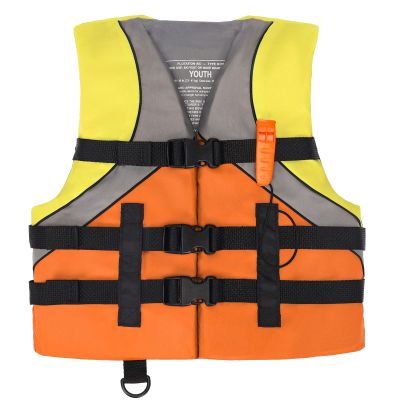 Leader Accessories Youth USCG Approved Life Jacket Vest Boating Vest (Orange)