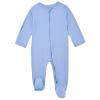 Aablexema Baby Footie Pajamas Zipper - Rayon from Bamboo Infant Footed Pjs with Mittens Sleepwear Jammies(Blue,Newborn) view 2