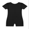 Loloda Unisex Kids Short Sleeves Tank Bodysuit Biketard Unitard for Ballet/Dance/Gymnastics/Tumbling Black 10 Years view 4