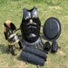 Nautical-Mart Medieval Muscle Body Armor Set Roman Centurion Helmet, Leg & Arm Guard, Shield Halloween Costume (Black And Brown Plume) view 1