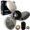 Boatman Boat Propeller 15x21 Fit Tohatsu Outboard Engines 115HP-250HP 3 Blades Stainless Steel 15 Spline Tooth LH view 1