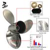 Boatman Boat Propeller 15x21 Fit Tohatsu Outboard Engines 115HP-250HP 3 Blades Stainless Steel 15 Spline Tooth LH view 3