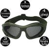 Tounlinx Safety Mesh Goggles Anti Fog for Outdoor Games Sports Paintball Riding Cycling (Green) view 3