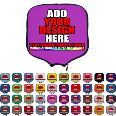 DUNHUANG Personalized Pickleballs Paddles Cover Rackets Cover Holder, Add Your Text/Photo/Image/Logo, Fits Most Paddles, Rackets, 8.5x11.5 inches