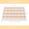AIRZSNRY Large Velvet Jewelry Tray, Drawer Organizer for Jewelry in Dresser, Stackable Jewelry Drawer Organizer Inserts for Earring Necklace Bracelet Rings(Beige,24grid) view 4