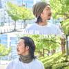 CHARM Mens Organic Cotton Neck Gaiter - Headband Beanie Chemo Hat Hairband Ear Warmer Navy Dark Gray view 4
