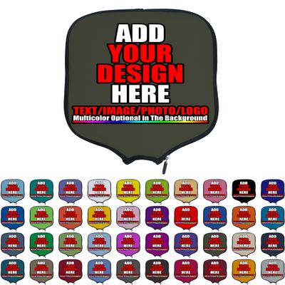 DUNHUANG Customized Padded Pickleballs Paddles Protection, Add Your Text/Photo/Image/Logo, Fits Most Paddles, Rackets, 8.5x11.5 inches
