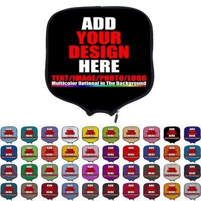 DUNHUANG Personalized Pickleballs Paddles Cover Rackets Cover Holder, Add Your Text/Photo/Image/Logo, Fits Most Paddles, Rackets, 8.5x11.5 inches