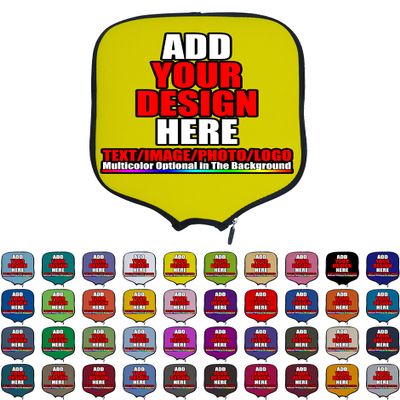 DUNHUANG Custom Pickleballs Paddles Cover, Add Your Text/Photo/Image/Logo Fits Most Paddles, Rackets, 8.5x11.5 inches