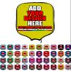 DUNHUANG Custom Pickleballs Paddles Cover, Add Your Text/Photo/Image/Logo Fits Most Paddles, Rackets, 8.5x11.5 inches view 1
