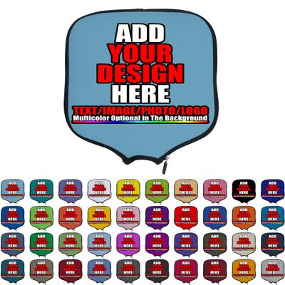 DUNHUANG Personalized Padded Pickleballs Cover, Add Your Text/Photo/Image/Logo, Fits Most Paddles, Rackets, 8.5x11.5 inches