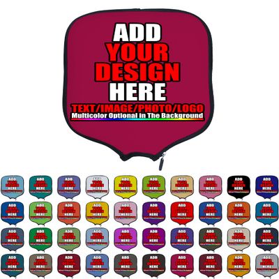 DUNHUANG Custom Pickleballs Paddles Cover, Add Your Text/Photo/Image/Logo Fits Most Paddles, Rackets, 8.5x11.5 inches