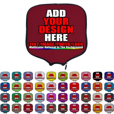 DUNHUANG Personalized Padded Pickleballs Cover, Add Your Text/Photo/Image/Logo, Fits Most Paddles, Rackets, 8.5x11.5 inches