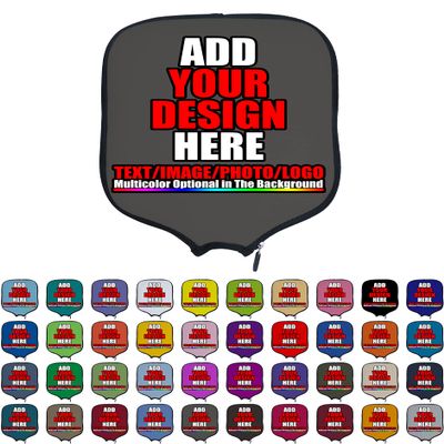 DUNHUANG Personalized Pickleballs Paddles Cover Rackets Cover Holder, Add Your Text/Photo/Image/Logo, Fits Most Paddles, Rackets, 8.5x11.5 inches