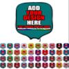 DUNHUANG Custom Pickleballs Paddles Cover Paddles Case, Add Your Text/Photo/Image/Logo, Fits Most Paddles, Rackets, 8.5x11.5 inches view 1