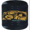 The Heated Wheel Frontier Black / Orange Skateboard Deck - 8" x 32" with Black Magic Black Griptape - Bundle of 2 items view 2