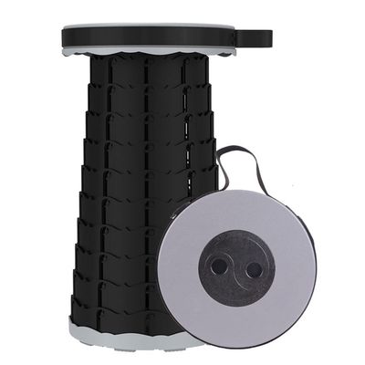 Hvsport Stools Retractable Folding Bench, Camping Folding Bench for Adults, Sturdy, Easy to Carry, Suitable for Camping, Fishing, Travel, Hiking, Outdoor (Color : Gray, Size : 25 * 46cm)