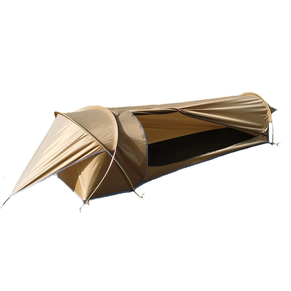Vilemoon Single Person Tent, Ultralight Backpacking Tent, Waterproof Hiking Tent for Camping, 1 Person Lightweight Camping Tent (Brown)