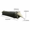 Vilemoon Single Person Tent, Ultralight Backpacking Tent, Waterproof Hiking Tent for Camping, 1 Person Lightweight Camping Tent (Brown) view 2