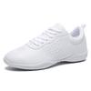 LANDHIKER Cheer Shoes Girls White Dance Shoes Youth Cheerleading Fashion Sports Shoes Training Athletic Comfortable Shoes Flats Girl view 1