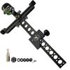 Archery Compound Bow Sight 4X Lens 0.059" Fiber Optic Pin Micro Adjust with Hooded Peep Sight Inner Core 6X Clarifier Aperture Lens for Outdoor Hunting Shooting (45 Degree) view 1