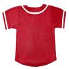 babyhealthy Kids Baseball Jersey Button Down Hip Hop Personalized Sport T Shirts Tops for Boys Girls Red view 3