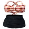 Women's Floral Halter High Waist Bikini Swimsuit Floral Printing Bathing Suits 2 Pieces view 1