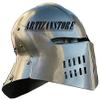 ARTIZANSTORE Medieval Knight Steel Medieval Knight Sallet Great Templar Helmet Reenactment Replica view 3