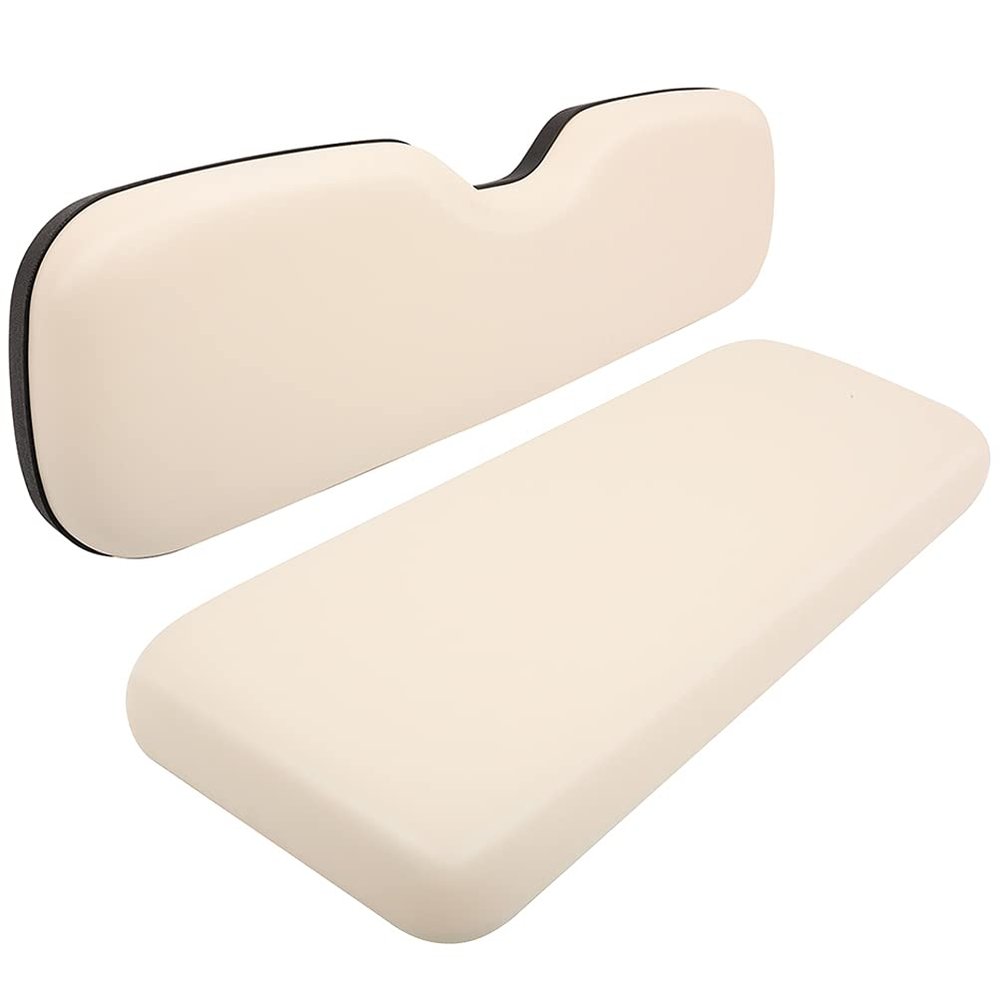 ILVGOLF Universal Rear Replacement Cushions for Golf Cart Rear Seat, Golf Cart Cushion Back Seat for EZGO TXT RXV ST for ST Sport for Valor Models for Club Car, Dedicated for Flip Rear Seats, White
