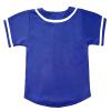 babyhealthy Kids Baseball Jersey Button Down Hip Hop Personalized Sport T Shirts Tops for Boys Girls Blue view 3