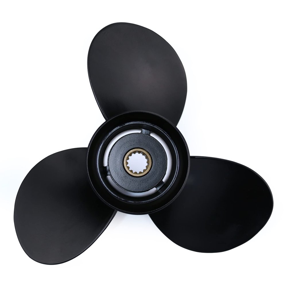 CAPTAIN Outboard Propeller fit Johnson,Evinrude,BRP,E-Tec 15-35 HP,14 Spline Tooth Board Prop, OEM RH Aluminum Propellers for 15 20 25 30 35 HP Engines (10 1/2x11)