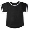 babyhealthy Kids Baseball Jersey Button Down Hip Hop Personalized Sport T Shirts Tops for Boys Black view 3