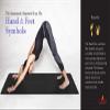 Atmananda Black Yoga Mat, Premium Natural Rubber Top, Educational Alignment Lines, Good for all Yoga Styles, Lightweight, Designed to Help Protect Your Joints (Small (5'2" & below), Silver) view 2