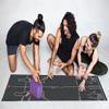 Atmananda Black Yoga Mat, Premium Natural Rubber Top, Educational Alignment Lines, Good for all Yoga Styles, Lightweight, Designed to Help Protect Your Joints (Small (5'2" & below), Silver) view 3