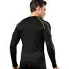 Men's Compression Shirts Long Sleeve, Base-Layer Quick Dry Workout T Shirts Sports Running Tops for Gym B Green view 2