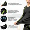 Men's Compression Shirts Long Sleeve, Base-Layer Quick Dry Workout T Shirts Sports Running Tops for Gym B Green view 4