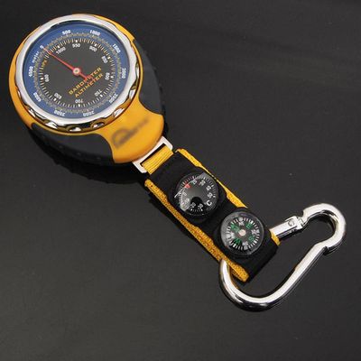 JINYISI Altimeter, 4 in 1 ABS Altimeter, Outdoor Mountaineering Supplies Altimeter Compass Compass, Outdoor Mountaineering Supplies